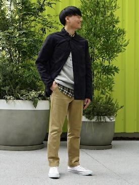 「BANANA REPUBLIC」｜「アイテム（その他アウター）」を使った、BANANAREPUBLICさん（メンズ・173cm）の春コーディネート
