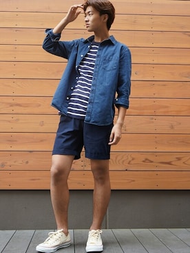BANANAREPUBLICさん（メンズ・169cm）の夏コーディネート