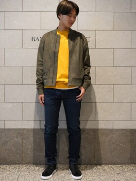 「BANANA REPUBLIC」｜「アイテム（ブルゾン）」を使った、BANANAREPUBLICさん（メンズ・176cm）の秋コーディネート