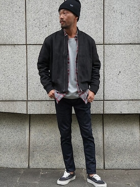 「BANANA REPUBLIC」｜「アイテム（ブルゾン）」を使った、BANANAREPUBLICさん（メンズ・171cm）の秋コーディネート