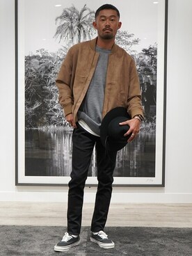 「BANANA REPUBLIC」｜「アイテム（ブルゾン）」を使った、BANANAREPUBLICさん（メンズ・171cm）の秋コーディネート