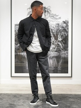 「BANANA REPUBLIC」｜「アイテム（ナイロンジャケット）」を使った、BANANAREPUBLICさん（メンズ・171cm）の秋コーディネート
