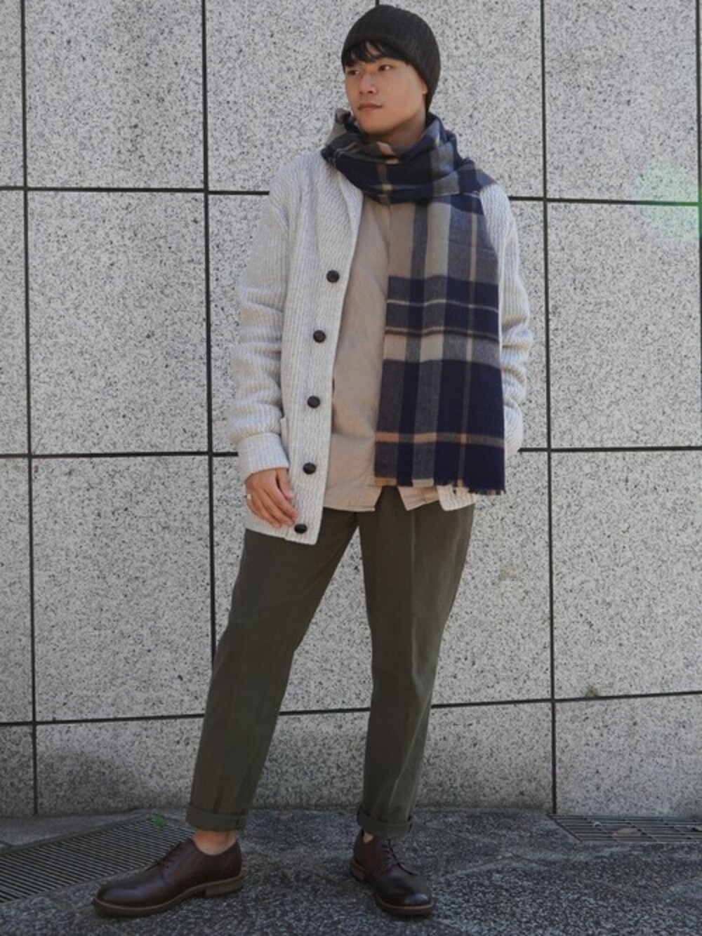 Banana Republic（バナナリパブリック）の「プレイド ウールスカーフ