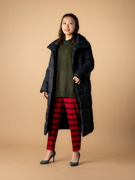 「BANANA REPUBLIC」｜「アイテム（ダウンジャケット/コート）」を使った、BANANAREPUBLICさん（レディース・161cm）の冬コーディネート