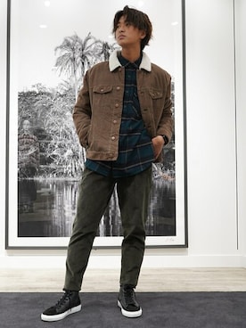 「BANANA REPUBLIC」｜「アイテム（その他アウター）」を使った、BANANAREPUBLICさん（メンズ・173cm）の冬コーディネート