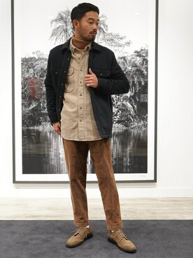 「BANANA REPUBLIC」｜「アイテム（その他アウター）」を使った、BANANAREPUBLICさん（メンズ・171cm）の冬コーディネート