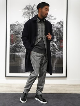 「BANANA REPUBLIC」｜「アイテム（その他アウター）」を使った、BANANAREPUBLICさん（メンズ・171cm）の冬コーディネート