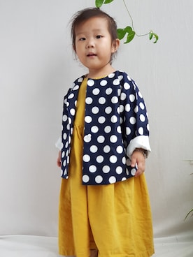 「autumn look」｜「アイテム（ワンピース/ドレス）」を使った、marry&jane boutiqueさん（キッズ・100cm）の夏コーディネート