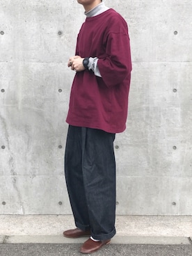 「NEONSIGN（ネオンサイン）のアイテム（パンツ）」を使った、kanayamataiseiさん（メンズ・178cm）の秋コーディネート