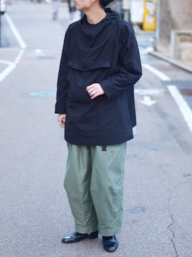 ヤエカ YAECA マウンテンパーカーポンチョ イール