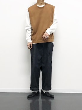 「NEONSIGN（ネオンサイン）のアイテム（パンツ）」を使った、kanayamataiseiさん（メンズ・178cm）の冬コーディネート