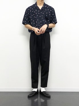 「コモン柄」｜kanayamataiseiさん（メンズ・178cm）の夏コーディネート