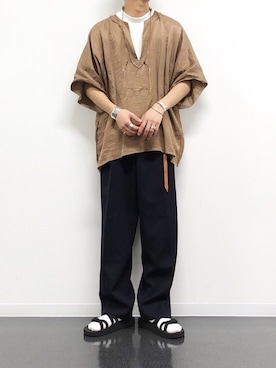「Paul Smith（ポールスミス）のアイテム（パンツ）」を使った、kanayamataiseiさん（メンズ・178cm）の夏コーディネート