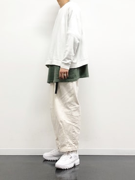 「commono reproducts（コモノリプロダクツ）のアイテム」を使った、kanayamataiseiさん（メンズ・178cm）の夏コーディネート