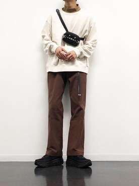 「ITTY BITTY（イッティービッティー）のアイテム（パンツ）」を使った、kanayamataiseiさん（メンズ・178cm）の秋コーディネート