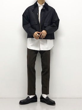 「URBAN RESEARCH（アーバンリサーチ）のアイテム（スラックス）」を使った、kanayamataiseiさん（メンズ・178cm）の春コーディネート