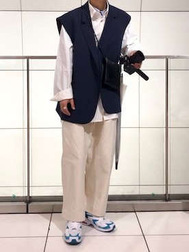 「DIGAWEL（ディガウェル）のアイテム」を使った、kanayamataiseiさん（メンズ・178cm）の春コーディネート