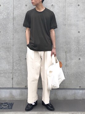 「TAKEO KIKUCHI（タケオキクチ）のアイテム」を使った、kanayamataiseiさん（メンズ・178cm）の春コーディネート