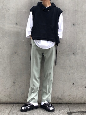 「RYO TAKASHIMA（リョウタカシマ）のアイテム（トップス）」を使った、kanayamataiseiさん（メンズ・177cm）の春コーディネート