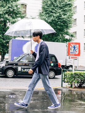 「markaware（マーカウェア）のアイテム（テーラードジャケット）」を使った、kanayamataiseiさん（メンズ・177cm）の夏コーディネート