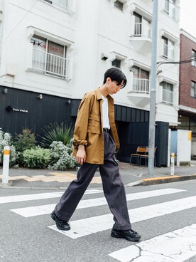 「Scye（サイ）のアイテム（トップス）」を使った、kanayamataiseiさん（メンズ・177cm）の夏コーディネート