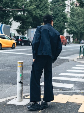 「STUDIO NICHOLSON（スタジオニコルソン）のアイテム（ジャケット/アウター）」を使った、kanayamataiseiさん（メンズ・177cm）の夏コーディネート