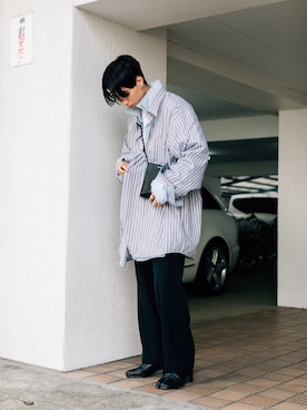 「Paul Smith（ポールスミス）のアイテム（パンツ）」を使った、kanayamataiseiさん（メンズ・177cm）の秋コーディネート