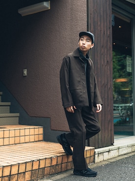 「markaware（マーカウェア）のアイテム（ジャケット/アウター）」を使った、kanayamataiseiさん（メンズ・177cm）の秋コーディネート