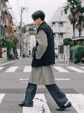 「SLICK（スリック）のアイテム（ジャケット/アウター）」を使った、kanayamataiseiさん（メンズ・177cm）の秋コーディネート