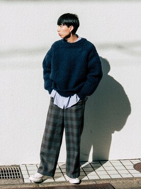 「RYO TAKASHIMA（リョウタカシマ）のアイテム（トップス）」を使った、kanayamataiseiさん（メンズ・177cm）の冬コーディネート