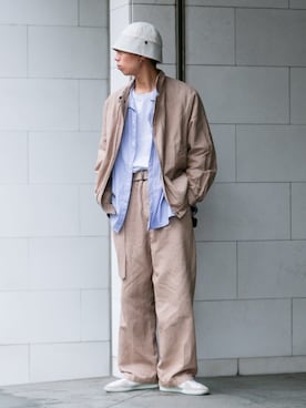 「RYO TAKASHIMA（リョウタカシマ）のアイテム（トップス）」を使った、kanayamataiseiさん（メンズ・177cm）の春コーディネート