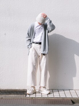 「STUDIO NICHOLSON（スタジオニコルソン）の＜STUDIO NICHOLSON（スタジオ ニコルソン）＞ VOLUME PT（その他パンツ）」を使った、kanayamataiseiさん（メンズ・177cm）の春コーディネート