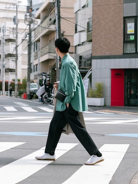 「markaware（マーカウェア）のアイテム」を使った、kanayamataiseiさん（メンズ・177cm）の春コーディネート