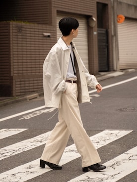 「lownn（ローン）のアイテム（ジャケット/アウター）」を使った、kanayamataiseiさん（メンズ・177cm）の春コーディネート