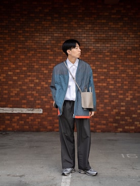 「OAMC（オーエーエムシー）のアイテム（ジャケット/アウター）」を使った、kanayamataiseiさん（メンズ・177cm）の春コーディネート