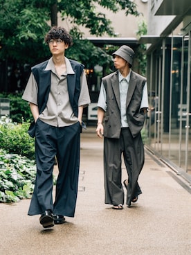 「RYO TAKASHIMA（リョウタカシマ）のアイテム（ジャケット/アウター）」を使った、kanayamataiseiさん（メンズ・177cm）の春コーディネート