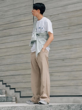 「RYO TAKASHIMA（リョウタカシマ）のアイテム（トップス）」を使った、kanayamataiseiさん（メンズ・177cm）の夏コーディネート