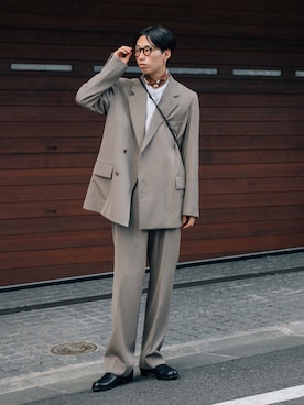 「stein（シュタイン）のアイテム」を使った、kanayamataiseiさん（メンズ・177cm）の夏コーディネート