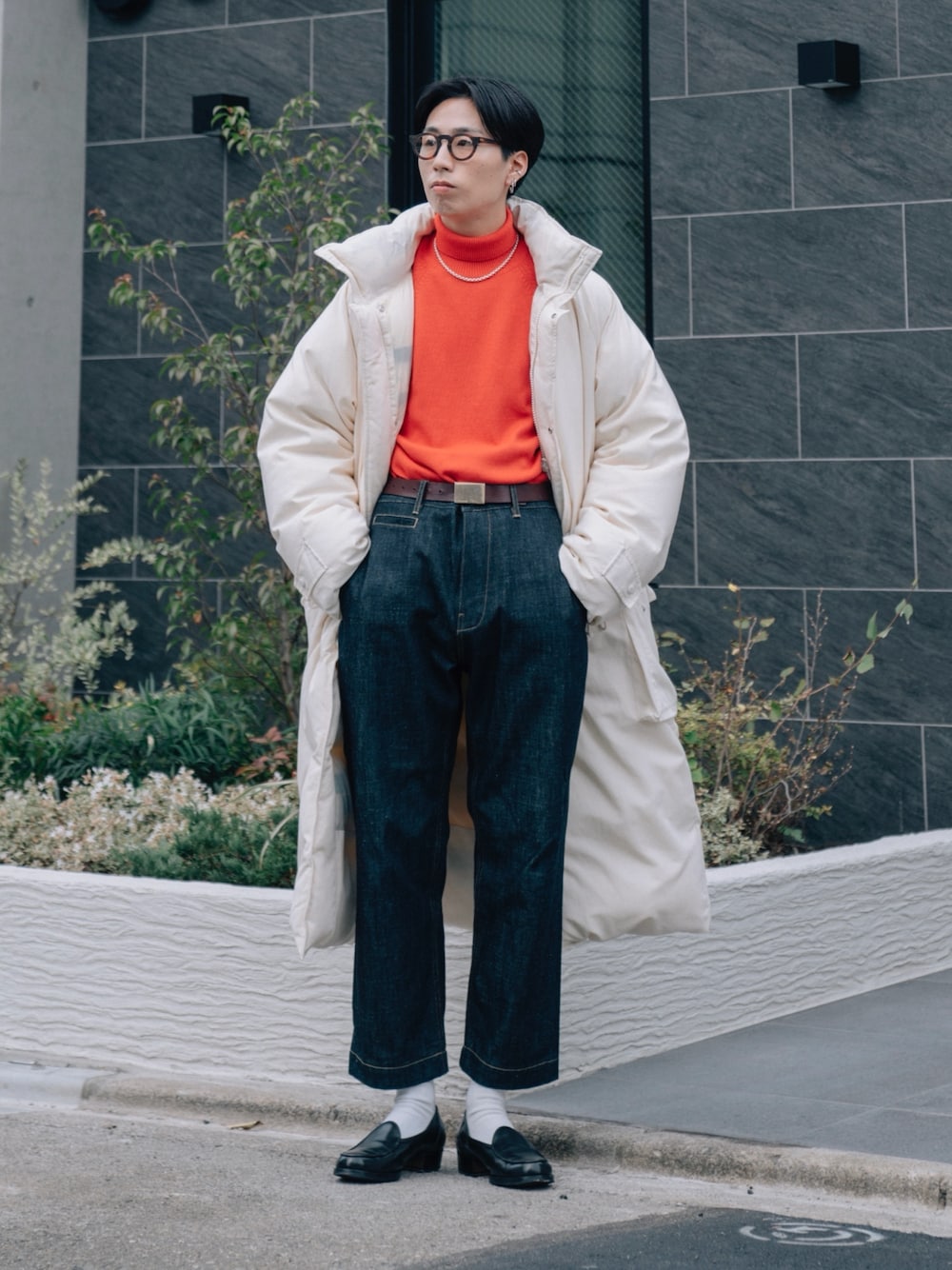 バトナー BATONER FLEECE WOOL TURTLE NECK フリースウールタートルネックニット セーター 長袖 ストレッチ ウール 2 茶 BN-20FL-034 BATONER（バトナー）の「【BATONER】FLEECE WOOL TURTLE NACK