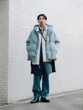 「OAMC（オーエーエムシー）のアイテム（ジャケット/アウター）」を使った、kanayamataiseiさん（メンズ・177cm）の冬コーディネート