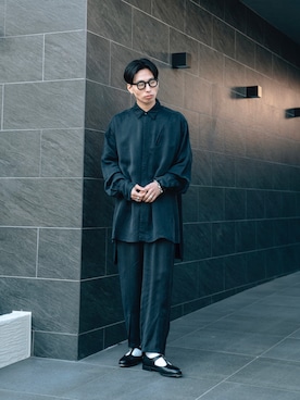 「キュプラ」｜「アイテム（その他）」を使った、kanayamataiseiさん（メンズ・177cm）の冬コーディネート