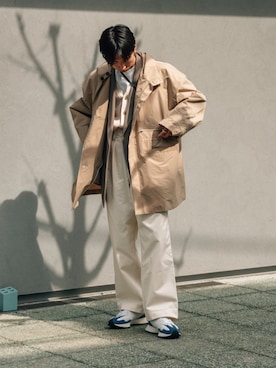 「th（ティー エイチ）のアイテム（ジャケット/アウター）」を使った、kanayamataiseiさん（メンズ・177cm）の春コーディネート