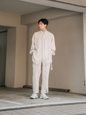 「キュプラ」｜「アイテム（その他）」を使った、kanayamataiseiさん（メンズ・177cm）の春コーディネート