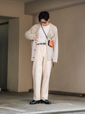 「confect（コンフォクト）のアイテム」を使った、kanayamataiseiさん（メンズ・177cm）の春コーディネート