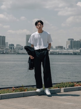 「COMMON PROJECTS（コモンプロジェクト）のアイテム」を使った、kanayamataiseiさん（メンズ・177cm）の春コーディネート