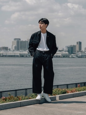 「COMMON PROJECTS（コモンプロジェクト）のアイテム」を使った、kanayamataiseiさん（メンズ・177cm）の春コーディネート