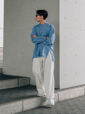 「アイテム（サンダル）」を使った、kanayamataiseiさん（メンズ・177cm）の春コーディネート