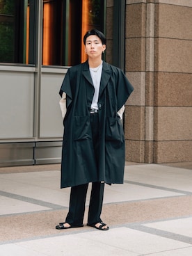 yoneda keisuke ヨネダケイスケ　 ロングコート　ブラック yoneda keisuke ヨネダケイスケ ロングコート ブラック