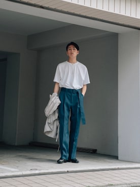 「no brand（ノーブランド）のアイテム（ジャケット/アウター）」を使った、kanayamataiseiさん（メンズ・177cm）の夏コーディネート