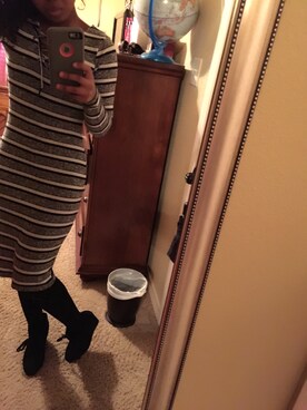 「アイテム（ドレス、グレー系）」を使った、backcat6さん（レディース・163cm）の春コーディネート